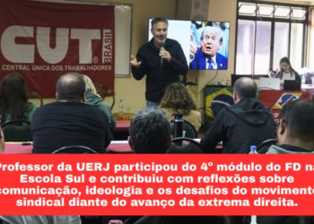 Erick Felinto debate extrema direita na Formação de Dirigentes da Região Sul